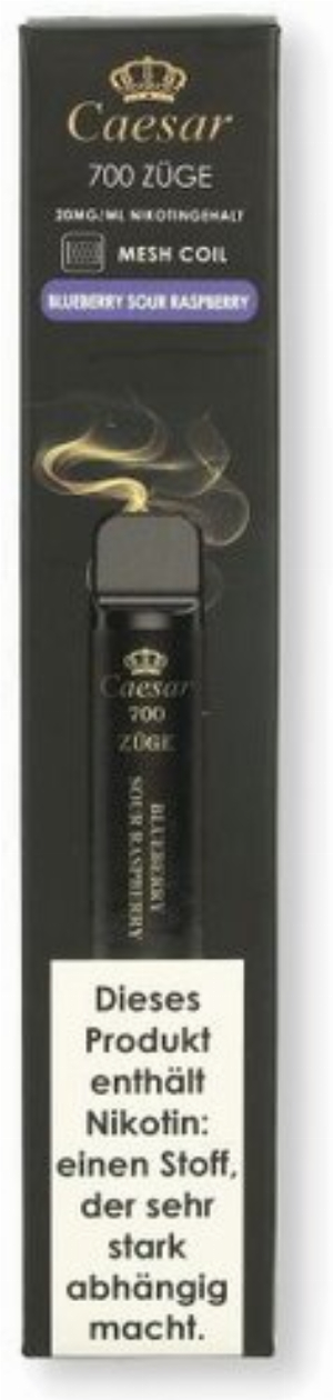 Caesar Blueberry Sour Raspberry  Einweg E-Zigarette 20mg