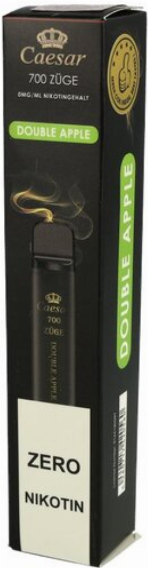 Caesar Double Apple Einweg E-Zigarette 0mg