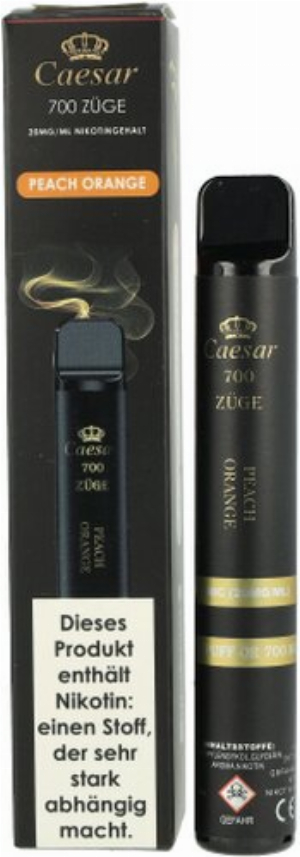 Caesar Peach Orange Einweg E-Zigarette 20mg
