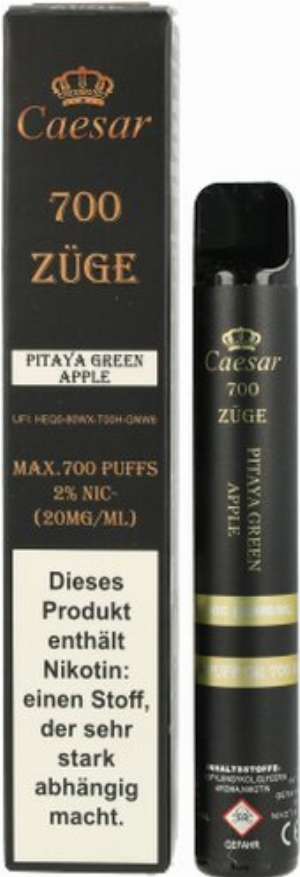 Caesar Pitaya Green Apple Einweg E-Zigarette 20mg
