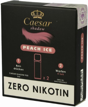Caesar Shadow Pods Peach Ice 2x2ml Nikotinfrei