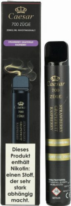 Caesar Strawberry Grapefruit Raspberry Einweg E-Zigarette 20mg