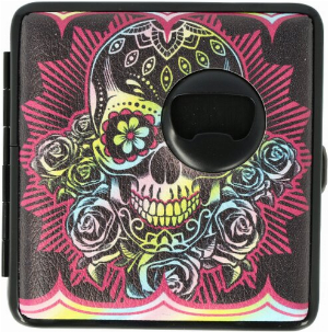 Camp Zigarettenetui Skull mit Flaschenöffner Nr.2