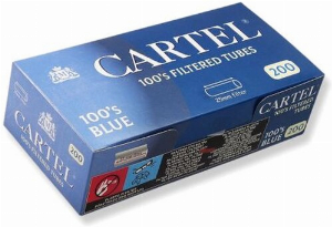 Cartel Filterhülsen 100mm Blau Extra Long 200 Stk.