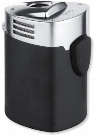 Caseti Tischfeuerzeug 3er Jetflame Schwarz Matt/Chrom