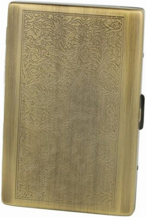 Casetti Zigarettenetui Antik Venetian Gold mit Clip