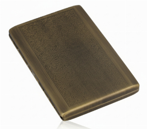 Casetti Zigarettenetui Antik Venetian Gold mit Clip