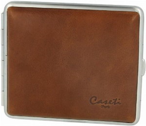 Casetti Zigarettenetui Leder 18er Hellbraun