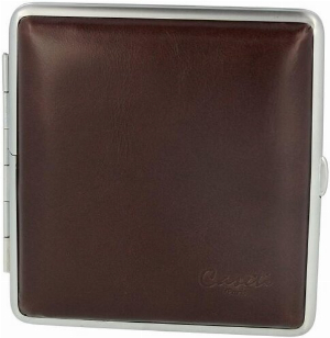 Casetti Zigarettenetui Leder 20er Dunkelbraun