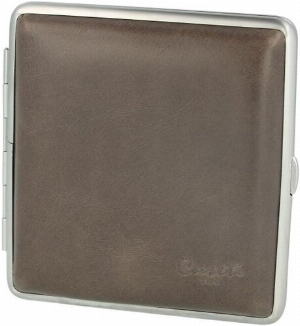 Casetti Zigarettenetui Leder 20er Grau