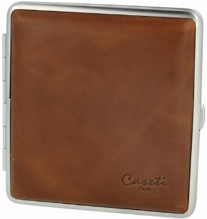 Casetti Zigarettenetui Leder 20er Hellbraun