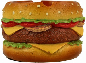 Champ Aschenbecher Kunststoff Burger