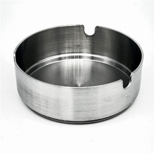 Champ Aschenbecher silber, Durchmesser 8cm, Edelstahl