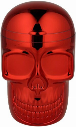 Champ Autoaschenbecher Skull Rot mit LED und Deckel