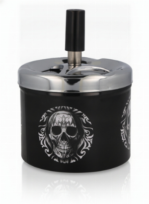 Champ Black Skull Drehaschenbecher Schwarz Nr.3v3