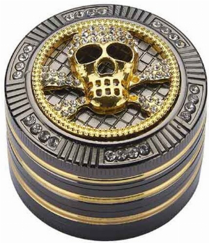 Champ Grinder Metall Bling Bling Skull Ø 50 mm