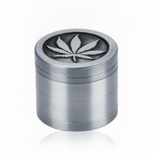 Champ High Grinder Metall Leaf Silber 4-tlg Ø 40mm