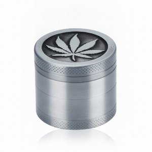 Champ High Grinder Metall Leaf Silber 4-tlg Ø 40mm