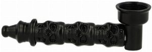 Champ High Metallpfeife Skull Schwarz
