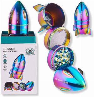 Champ High Mini Spaceship Grinder Rainbow 4-teilig