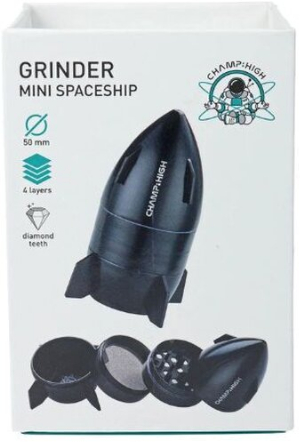 Champ High Mini Spaceship Grinder Schwarz 4-teilig