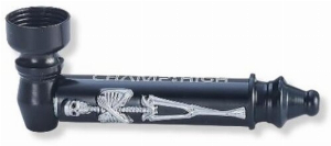 Champ High Skeleton Metallpfeife Schwarz/Silber