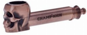 Champ Metall Pocket-Pipe Skull kupfer