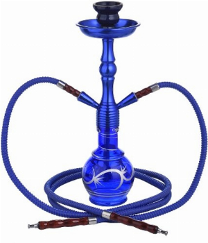 Champ Shisha Al Malik Inzegan blau 2 Anschlüsse