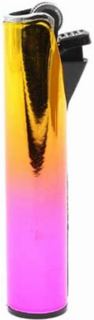 Champ Summer Metall Feuerzeug gelb-pink