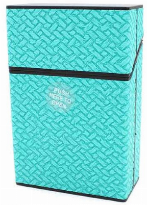 Champ Zigarettenbox Kunststoff Weave Optik mint