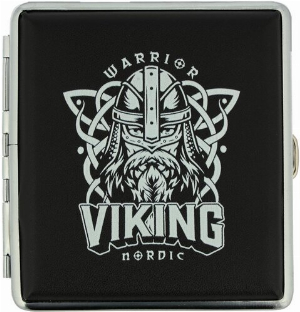 Champ Zigarettenetui Flach Viking Schwarz Nr.1