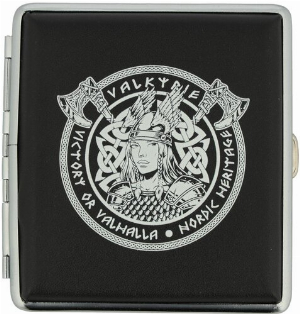 Champ Zigarettenetui Flach Viking Schwarz Nr.2