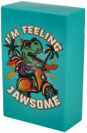 Champ Zigarettenetui Kunststoff Cool Dino Im Feeling Jawsome