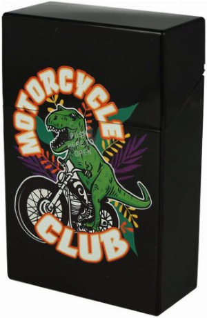 Champ Zigarettenetui Kunststoff Cool Dino Motorcycle Club