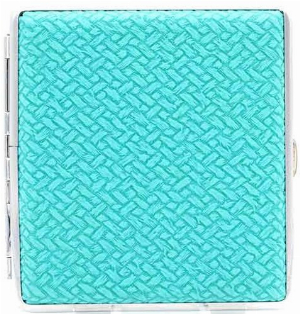 Champ Zigarettenetui Kunststoff Weave Optik mint