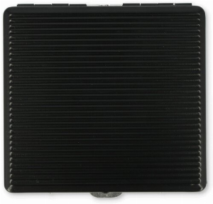 Champ Zigarettenetui Metall 12er Rillen schwarz-grau