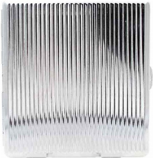 Champ Zigarettenetui Metall 12er Rillen silber