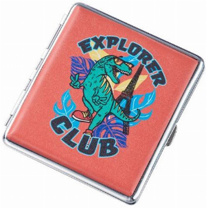 Champ Zigarettenetui Metall Cool Dino Explorer Club