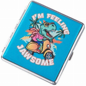 Champ Zigarettenetui Metall Cool Dino Im Feeling Jawsome