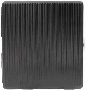 Champ Zigarettenetui Metall 12er Rillen schwarz