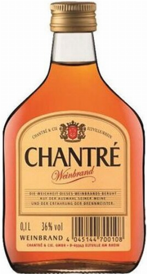 Chantre Weinbrand Glas/EW 0,1 l 36.00 %vol.
