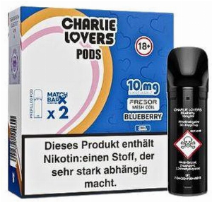 Charlie Lovers Prefilled Pod 2x2ml Blueberry 10mg