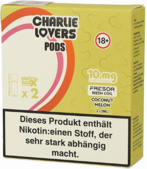 Charlie Lovers Prefilled Pod 2x2ml Coconut Melon 10mg