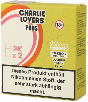 Charlie Lovers Prefilled Pod 2x2ml Coconut Melon 20mg