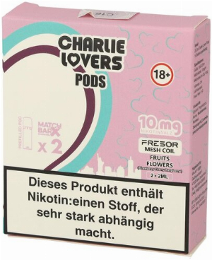 Charlie Lovers Prefilled Pod 2x2ml Fruits Flowers 10mg