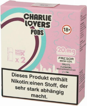 Charlie Lovers Prefilled Pod 2x2ml Fruits Flowers 20mg
