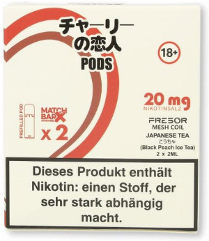 Charlie Lovers Prefilled Pod 2x2ml Japanese Tea 20mg