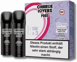 Charlie Lovers Prefilled Pod 2x2ml Mixed Berries 10mg