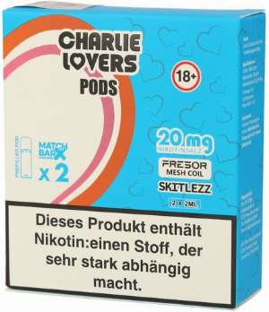 Charlie Lovers Prefilled Pod 2x2ml Skitlezz 20mg