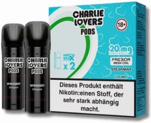 Charlie Lovers Prefilled Pod 2x2ml Spearmint 20mg
